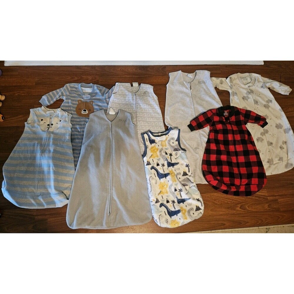 Sleepsack Bundle/lot  0-12 Months, Fleece, Sleeveless Long Sleve Carters Halo